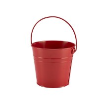 16cm Red Stainless Steel Serving Bucket